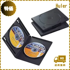 エレコム トールケース DVD BD 対応 標準サイズ 2枚収納 3個セット ブラック CCD-DVD04BK