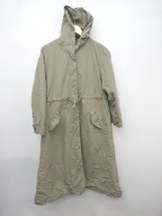 ◇ SLOBE IENA スローブイエナ フロントボタン フーディ 長袖 ロング コート 表記なし カーキ レディース P 【1308240000781】のサムネイル