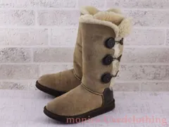 MA542 キッズ UGG Australia シープスキンブーツ ムートン 茶 22cm