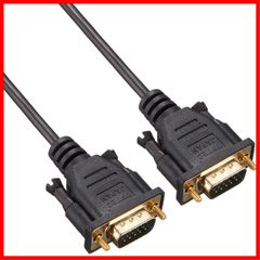 【人気商品】- オス オス ] [ [ 1.8m VGA(15ピン)接続ケーブル ] 極細/金メッキ端子 変換名人 VGA-18GS