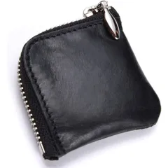 新品 未使用 黒 ブラック 小銭入れ 小さい コンパクト ミニ財布 コインケース メンズ レディース 本革 牛革 ビジネス