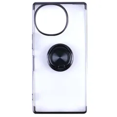 AQUOS R10 / R9 ケース SH-51F SH-51E スマホリング 付き 耐衝撃 薄型 ソフト ケース 【Color】ブラックのサムネイル