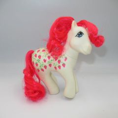 レア！80'★My Little pony★マイリトルポニー★Twice as Fancy Ponies★ストロベリー★Sugerberry★総柄★フィギュア★人形★ぬいぐるみ★