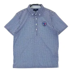 サイズ：M CALLAWAY キャロウェイ  半袖ポロシャツ ボタンダウン 千鳥 総柄 ネイビー系 [240101406490]# ゴルフウェア メンズ ストスト