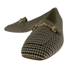 ORiental TRaffic オリエンタルトラフィック 総柄スクエアトゥパンプス size37/ブラック×ベージュ系