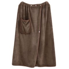 【大人気】ラップタオル 80cm丈 巻きタオル 大判 無地 吸水 柔らかい ふわふわ もこもこ お風呂上がり プールタオル マイクロファイバー バスタオル (コーヒー)
