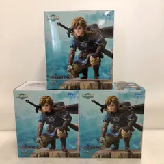 02w11374 ゼルダの伝説 ティアーズ オブ ザ キングダム リンク3個セット フィギュア セガ プライズ ※未開封品【中古品】