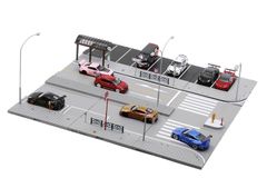 1/18展示2〜3台可・WHマーブル&ミラー・ディスプレーBOX /ネオジオラマ
