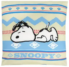 【中古】クッション・抱き枕・本体 8. スヌーピー クッション ブルー 「サンリオ当りくじ スヌーピー当りくじ」
