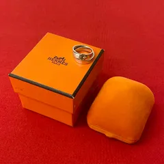 【超希少・美品】HERMES ダブルトゥルー リング コンビ K18 8号 エルメス リング シェーヌダンクル コントゥール ダブル リング