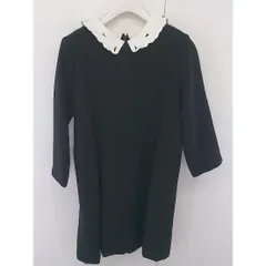 ◇ Ray BEAMS レイ ビームス 長袖 ミニ ワンピース サイズ1 ブラック ホワイト レディース  【中古】 【1205140001378】