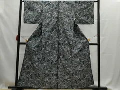 平和屋着物■本場大島紬　7マルキ　総絣　風景楓地紋　正絹　逸品　AAAU7572ru