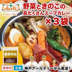 野菜ときのこの具だくさんスープカレー スープ+チキンティッカ(300g)×各3袋
