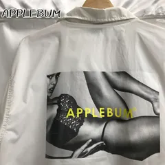 ＡＰＰＬＥＢＵＭ ＨＩＧＨ ＶＯＬＴＡＧＥ コーチジャケット アップルバム プリント ホワイト ナイロン ＸＬサイズ _232023のサムネイル