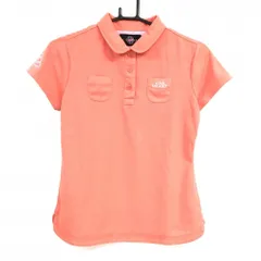 ★値下げ★ビバハート 半袖ポロシャツ サーモンピンク 丸襟 胸ポケット レディース 40(M) ゴルフウェア VIVA HEART