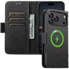 新品 JCGOOD iPhone17 Pro Max ケース 手帳型 MagSafe対応 いphone17 ProMax ケース マグセーフ カード収納 アイホン17 プロマックス 用 ケース ワイヤレス充電 対応 アイフォン17 プロ マックス カバー 手帳