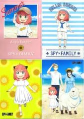 [Used] Clear File Set (4 types) A4 Clear File "SPY×FAMILY × Seven-Eleven" Purchase Bonus Item