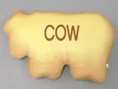 【中古】クッション・抱き枕・本体 めうし ビスケットクッション 「たべっ子どうぶつ」 カプコン＆ゲームランド限定