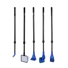 【在庫処分】伸縮可能 水槽用掃除用品 コケ取り 5in1機能 苔 水槽 スクレーパー 水槽用ガラスクリーナー プロレイザー MARUFANG