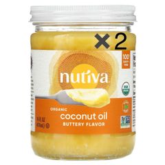 nutiva ヌティバ　オーガニックココナッツオイル　バター風味　2個