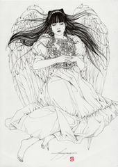 Angel on the bed #001
