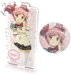 【中古】アクリルスタンド・アクリルパネル 鹿目まどか アクリルスタンドフィギュア(缶バッジ付き) 「マギアレコード 魔法少女まどか☆マギカ外伝」 エアコミケ2グッズ