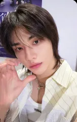 【中古】コレクションカード(男性) Stray Kids/ヒョンジン(Hyunjin)/裏面黒/「Stray Kids OFFICIAL FANCLUB STAY JAPAN」2025年度更新特典マルチ缶ケース付属フォトカード