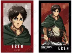【新品】キャラカード [新品] エレン・イェーガー 描き下ろし 戦いの後でver. イラストカード2枚セット 「進撃の巨人」
