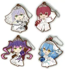 【中古】キーホルダー 全4種セット ラバーチャーム 「一番くじ ホロライブ ～Wedding Dress Style～」 きゅんキャラ賞