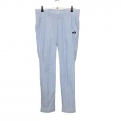 ニューバランスゴルフ パンツ ライトブルー×白 ストライプ サッカー生地  メンズ 5 ゴルフウェア New Balance