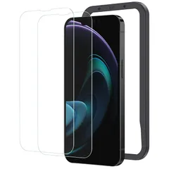 NIMASO ガラスフィルム iPhone 14 Plus / iPhone 13 promax 用 強化 ガラス 保護 フィルム ガイド枠付き 2枚セット NSP21H286 1