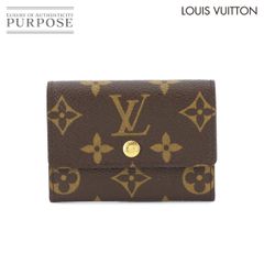 美品 ルイ ヴィトン LOUIS VUITTON モノグラム ポルトモネ プラ コインケース 小銭入れ 折り財布 ブラウン M61930 90282995