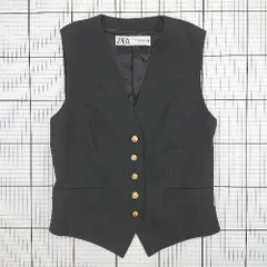 ◇ Θ ZARA ザラ シンプル系 ノースリーブ ノースリーブベスト サイズXS ブラック系 レディース メンズ E  【1508200022994】