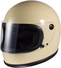 全新品ZK-540 フルフェイスヘルメット（ゴールド）クリアーシールド付属 全排気量対応 フリーサイズ 昭和レトロ 旧車 族ヘル 70年代デザイン フリーサイズ