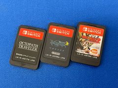 ・①【美品】Nintendo/任天堂 SWITCH スイッチ ソフト３本セット オクトパストラベラー/ベヨネッタ２/ドラゴンボールゼノバース2　【G2/0129-3】