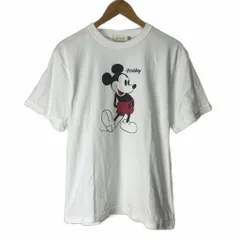 グッドロックスピード good rock speed × Disney ミッキーマウス Tシャツ キャラクター カットソー 半袖 F 白 ホワイト レディース