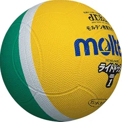モルテン(molten) ドッジボール ライトドッジ 軽量1号球 黄×緑 SLD1ML 0