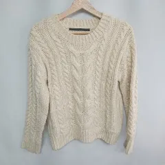 ◇ ⊇ KBF+ アーバンリサーチ ウール混合 長袖 セーター サイズS オフホワイト レディース E  【1408220060146】