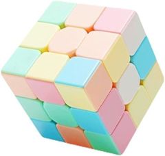 notomowarriors 입체 퍼즐 큐브 마카롱 컬러 스티커리스 3x3x3 부드러운 회전