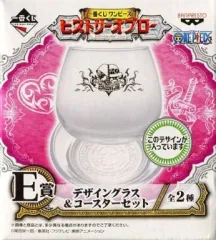 【中古】グラス(キャラクター) ロー＆コラソン デザイングラス＆コースターセット 「一番くじ ワンピース ヒストリーオブロー」 E賞