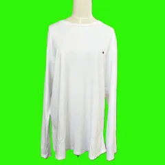 TOMMY HILFIGER トミーヒルフィガー　長袖Tシャツ　ホワイト〈6600017〉