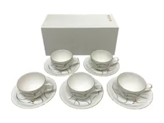 香蘭社 リンドフィールド 碗皿揃 カップ＆ソーサー5客セット ホワイト 雑貨/091