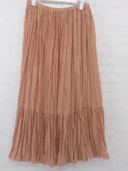 ◇ AMERICAN HOLIC アメリカン ホリック ロング プリーツ スカート サイズM オレンジ系 レディース P  【1301260012338】