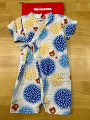 ミキハウス　ホットビスケッツ甚平◎極美品