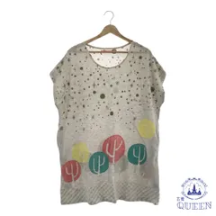 【訳アリ】 Design Tshirts Store graniph デザインティーシャツストアグラニフ トップス Tシャツ 袖なし クルーネック プリント レディース グレー F 901-9554 送料無料 古着