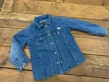 L42★POLO JEANS（RALPH LAUREN）ポロジーンズ ラルフローレン キッズデニムジャケット サイズ4T 女の子用 カジュアル 長袖 USED
