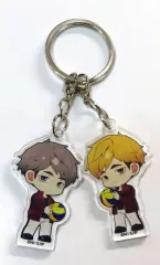 【中古】キーホルダー 宮侑＆宮治 「ハイキュー!! トレーディングアクリルキーホルダーセット JF2025ver.」 ジャンプフェスタ2025グッズ