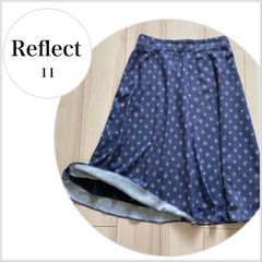 【美品♪】ReFLEcT　リフレクト　ジオメトリックフリュイドスカート　ブルー系