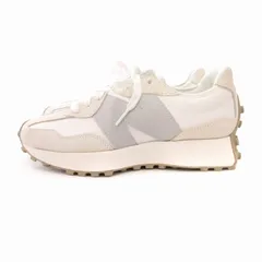 ニューバランス NEW BALANCE タグ付き WS327KE スニーカー 靴 シューズ ロゴ 厚底 24.5cm 白 ホワイト グレー /TZ