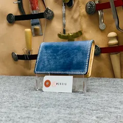 メンズ 名刺入れ カードケース 本革 ブライドルレザー メンズ ヌメ革 手縫い